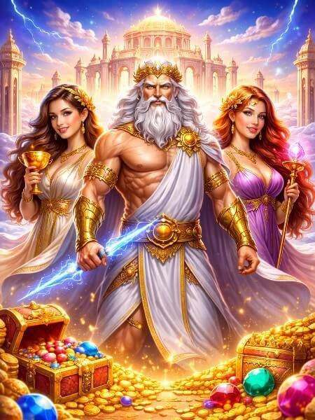 Thần Zeus và những viên đá quý trong trò chơi Gates of Olympus
